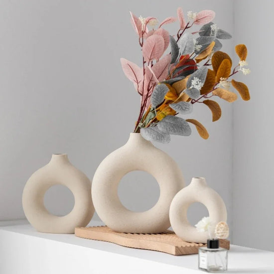 Circular Ceramic Vase