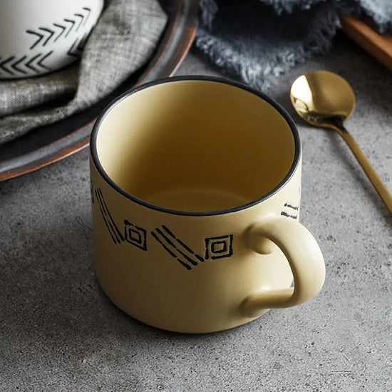 Hand-painted Ceramic Coffee Mugs