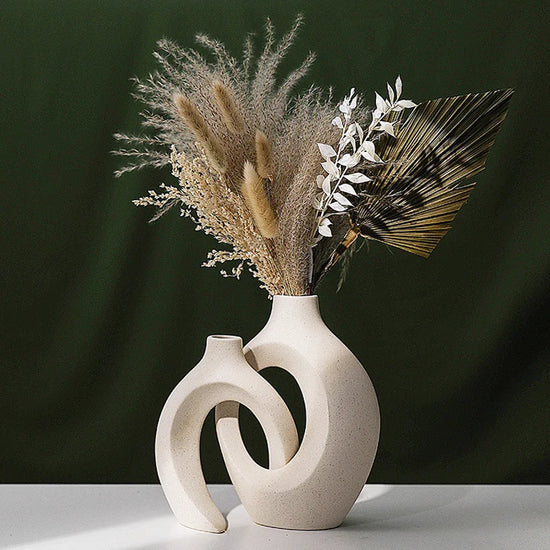 Minimalist Ceramic Vase Set of 2